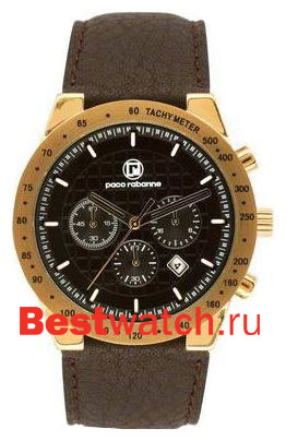 Часы Paco Rabanne Gent Leather Round PRH986_1AU